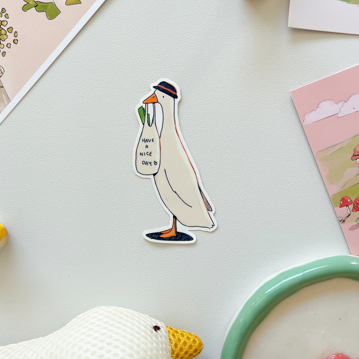 long duck sticker