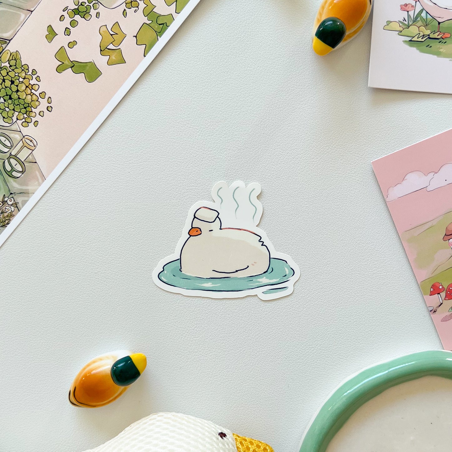 onsen duck sticker