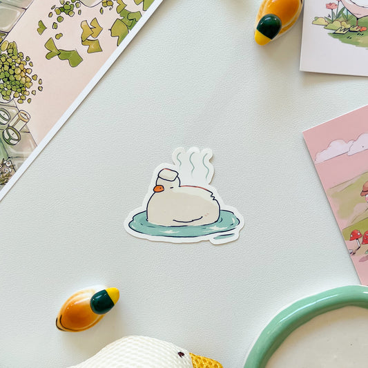 onsen duck sticker