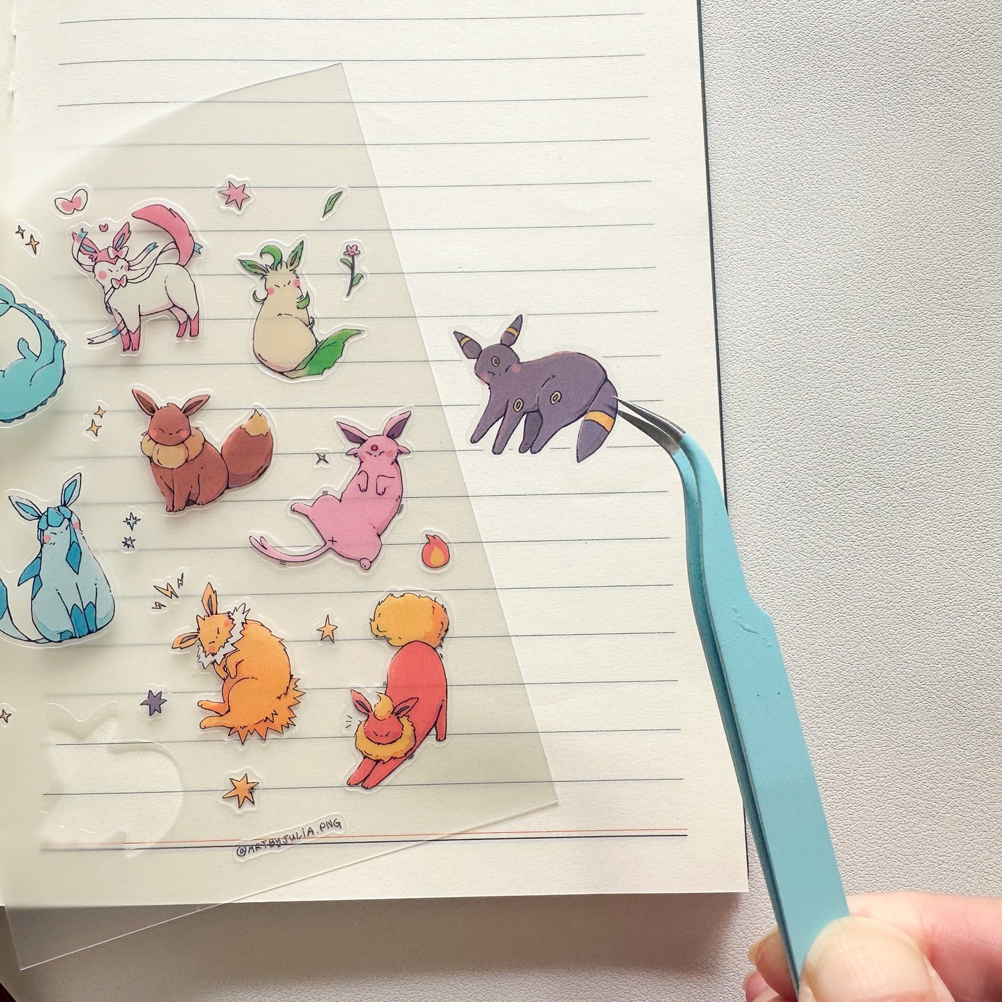 eevee kitties sticker sheet
