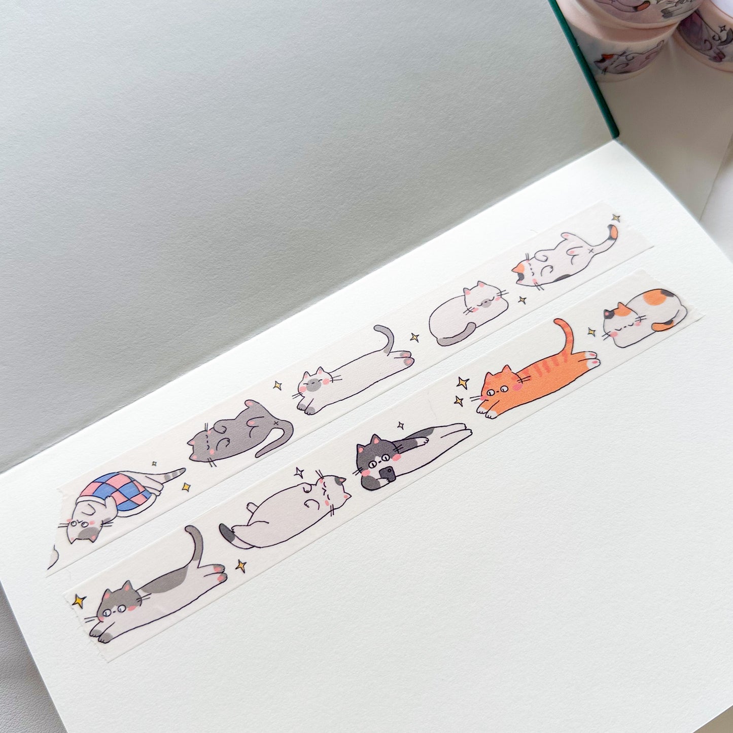 sleepy cats washi tape