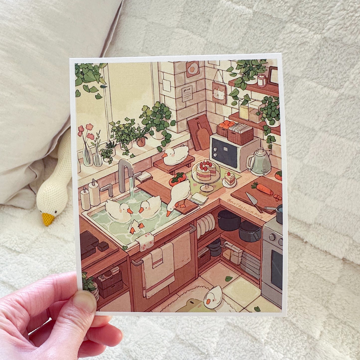 kitchen ducks print