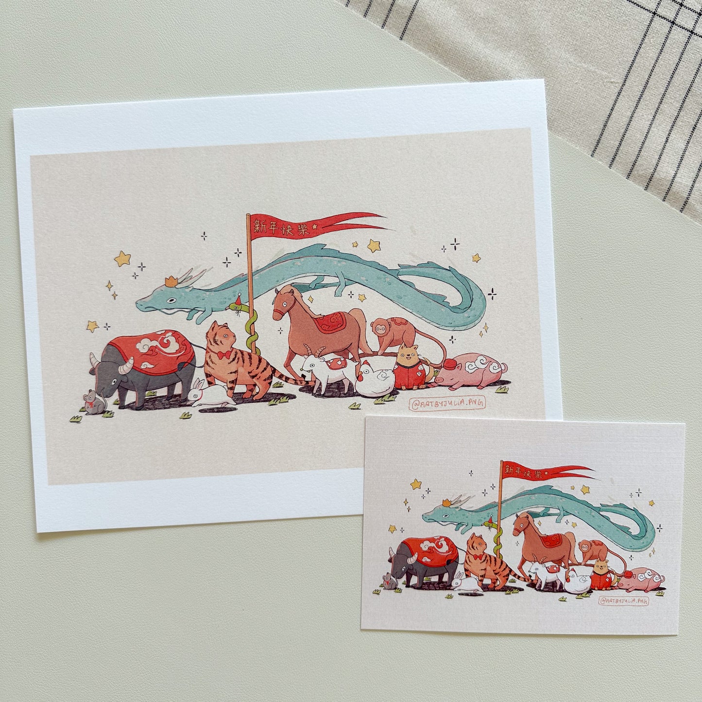 12 zodiacs print