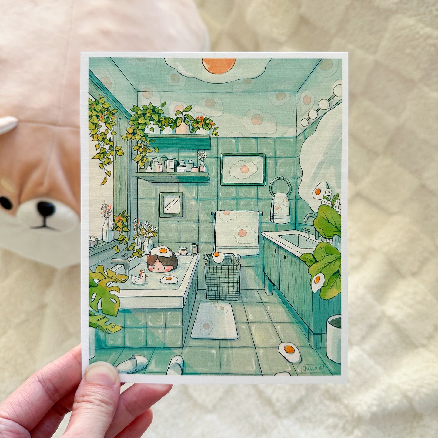 egg wash print