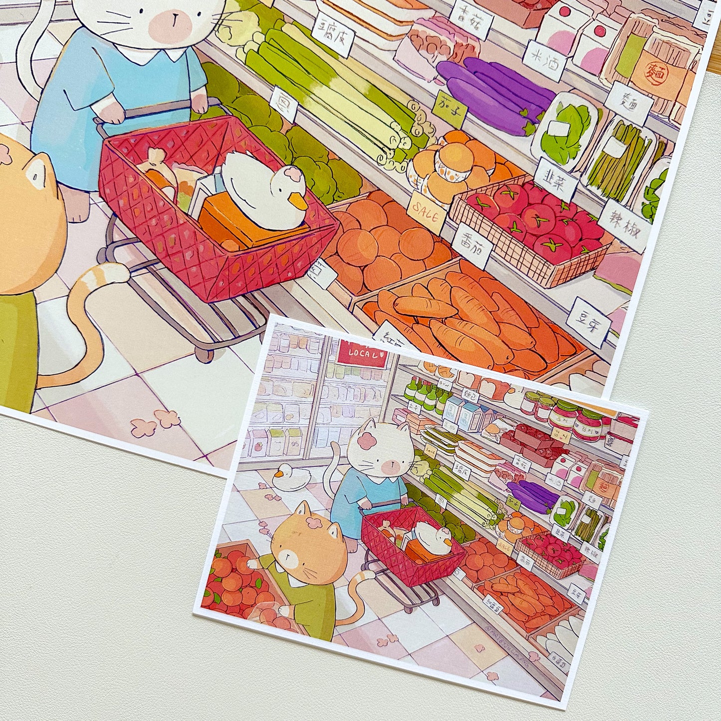 grocery store print