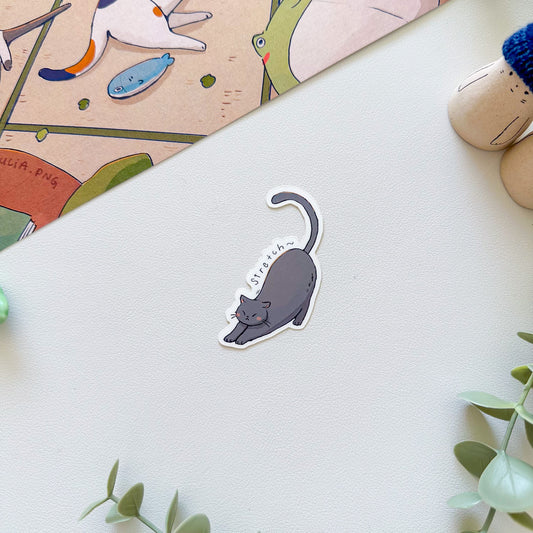 s t r e t c h ~ cat sticker