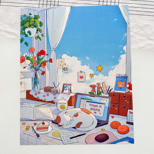 take a break print