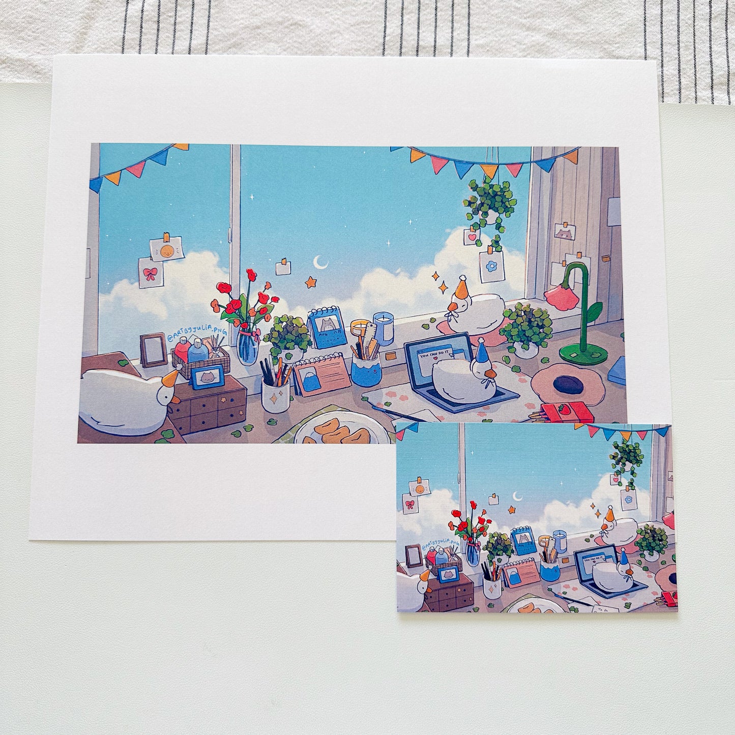 dreamy workspace print