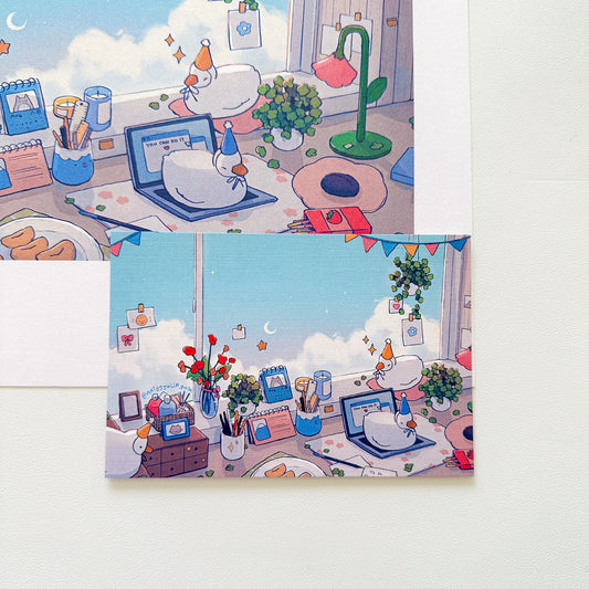 dreamy workspace print