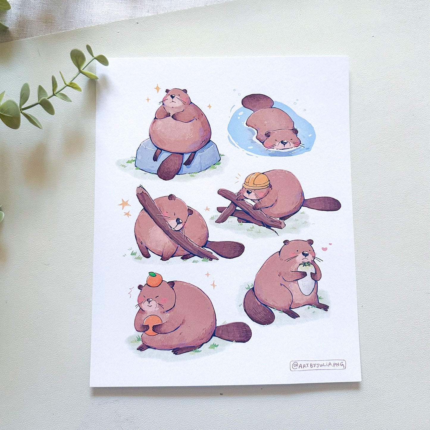 beaver life print