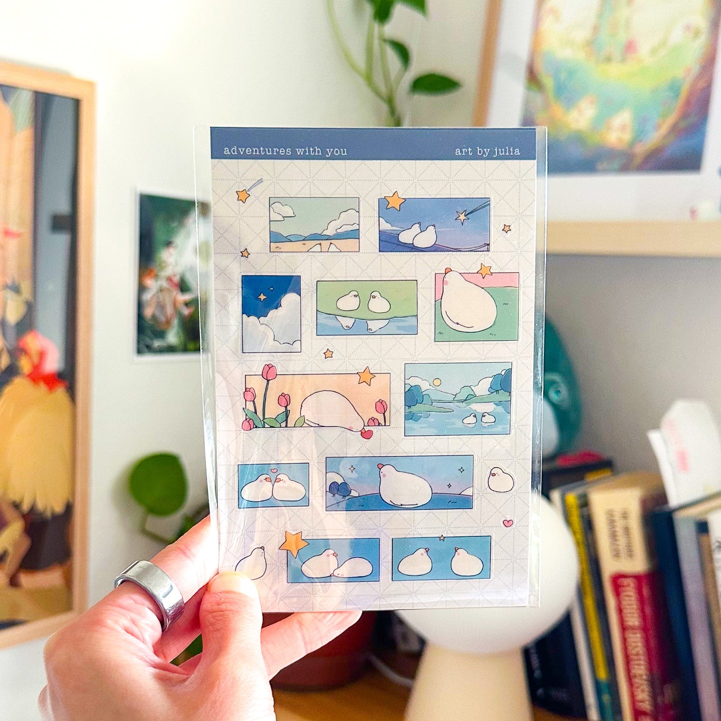 "adventures with you" sticker sheet