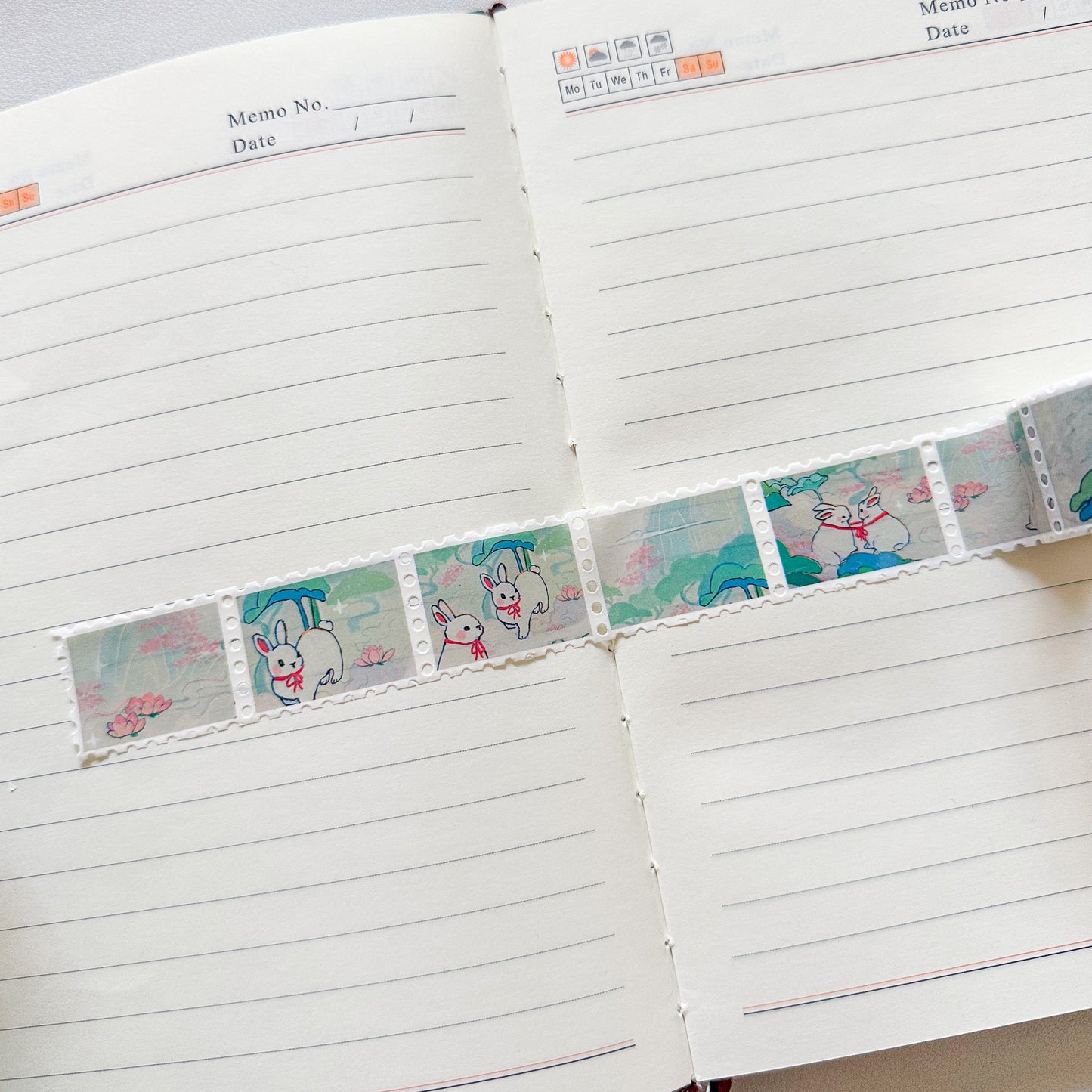 "moon garden" stamp washi tape