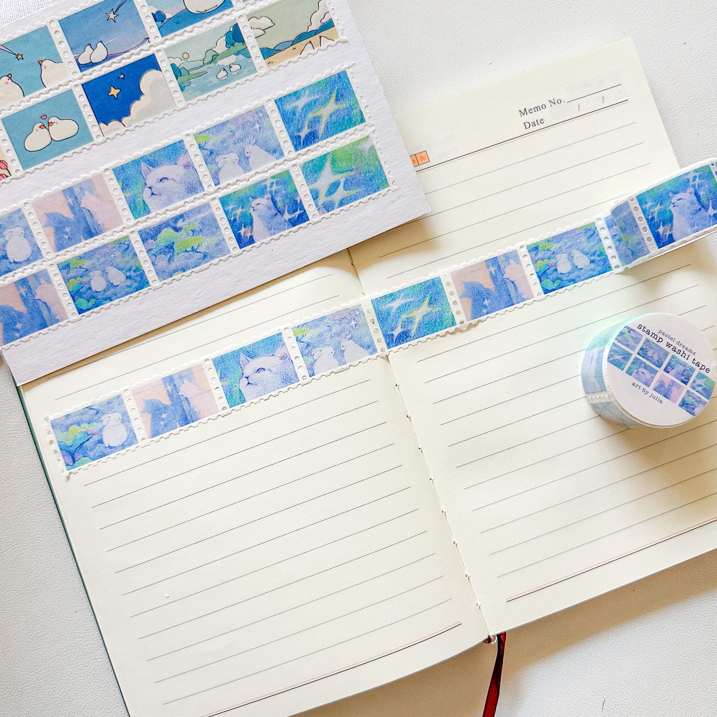 "pastel dreams" stamp washi tape