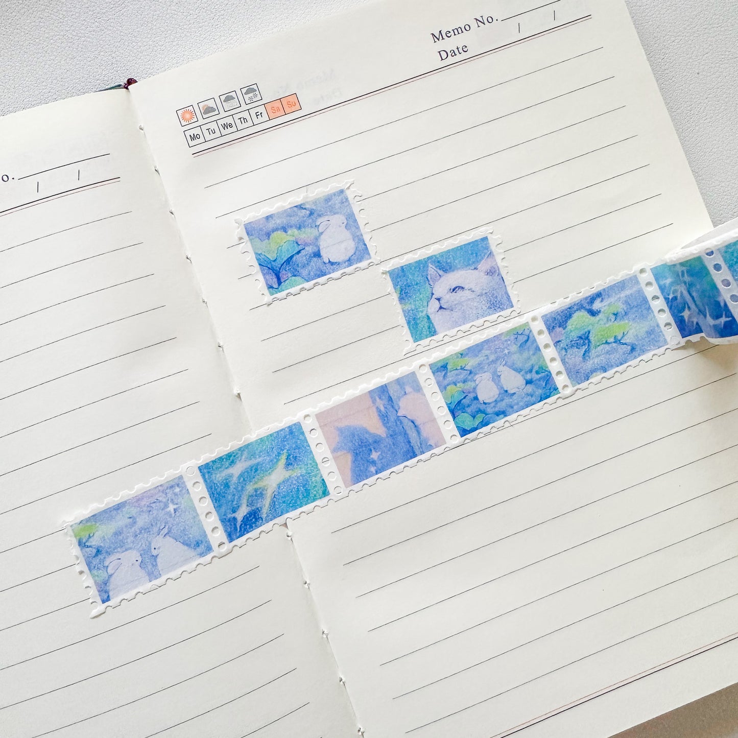 "pastel dreams" stamp washi tape