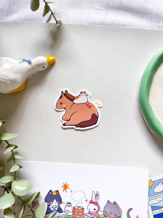 "barn besties" sticker