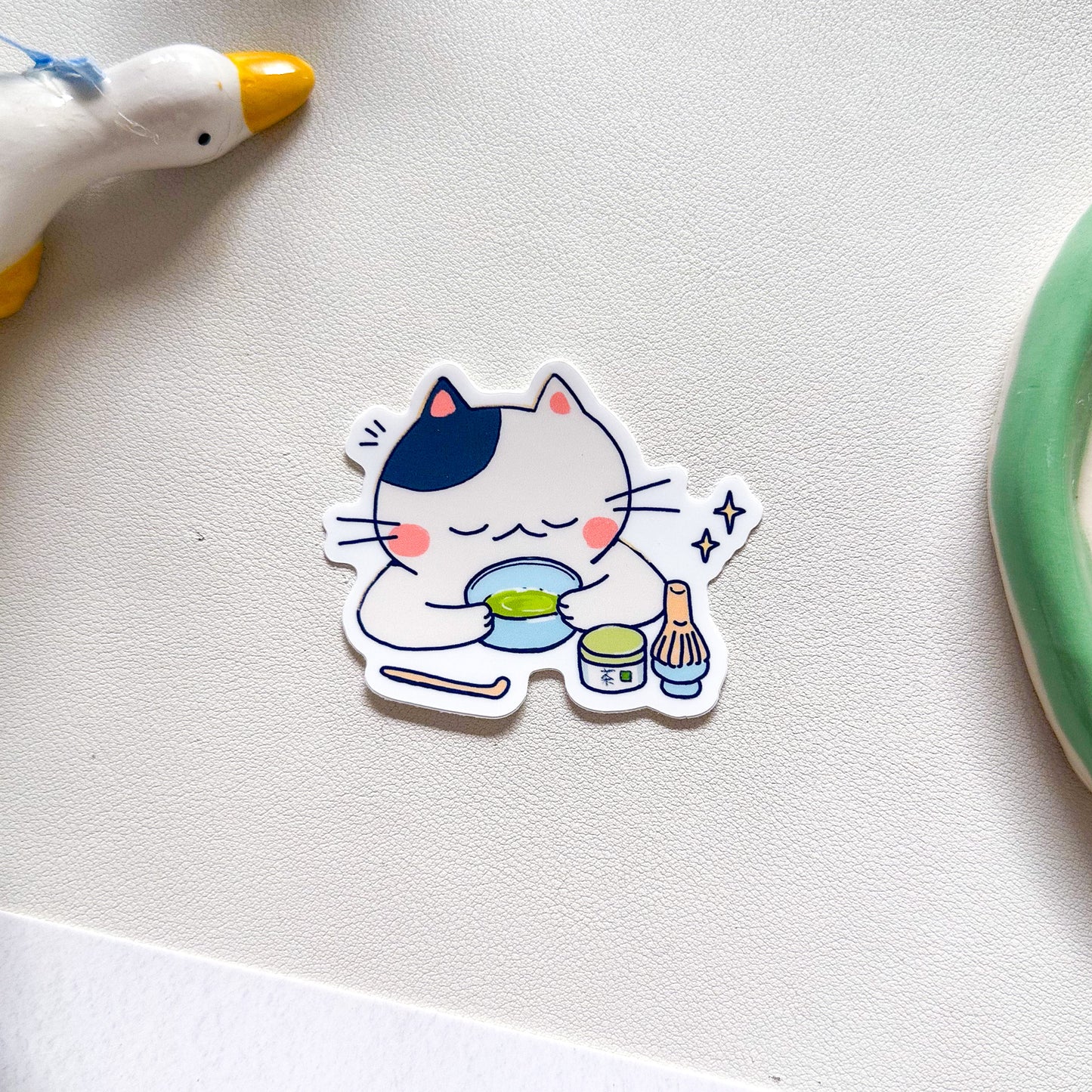 "matcha cat" sticker