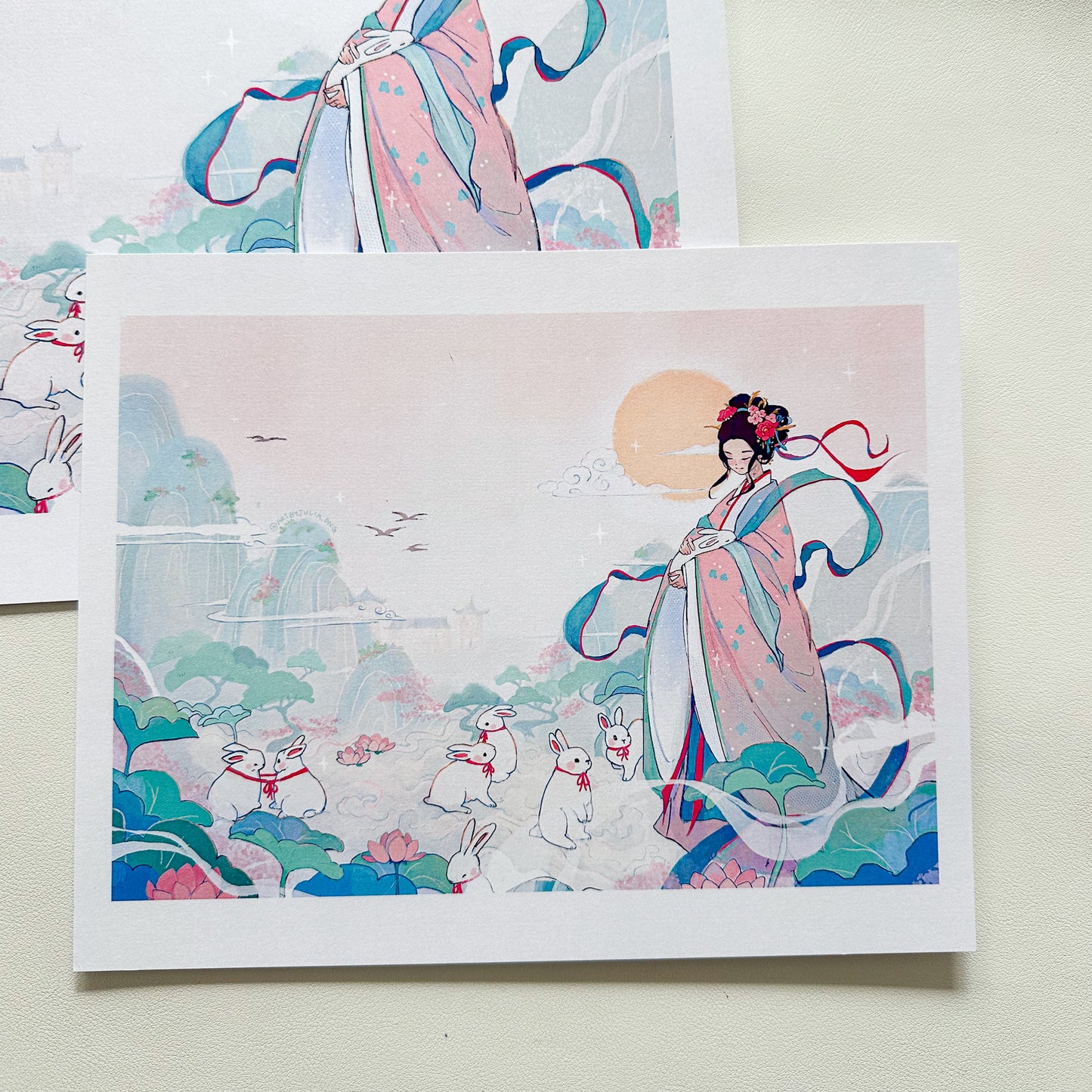 chang'e and her bunnies