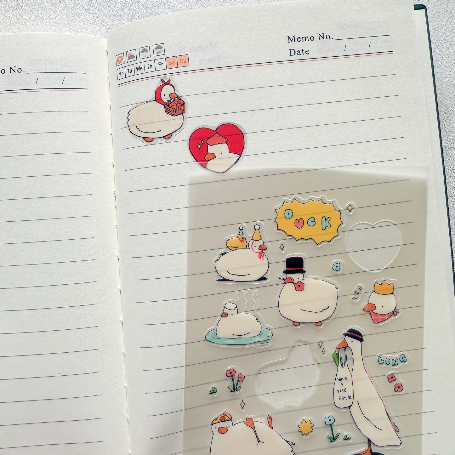 duck party sticker sheet