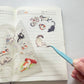 sleepy cats sticker sheet