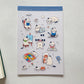 productive cat sticker sheet