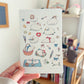 picnic ducks sticker sheet