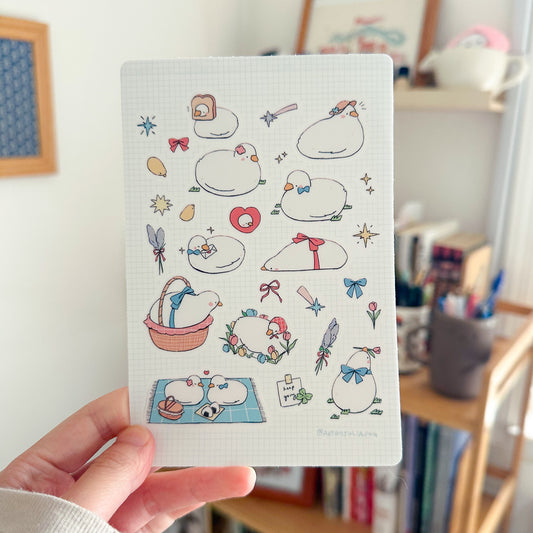 picnic ducks sticker sheet