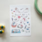 picnic ducks sticker sheet