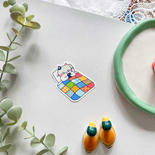 doomscrolling cat sticker