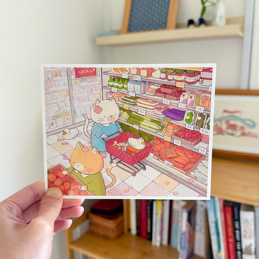 grocery store print