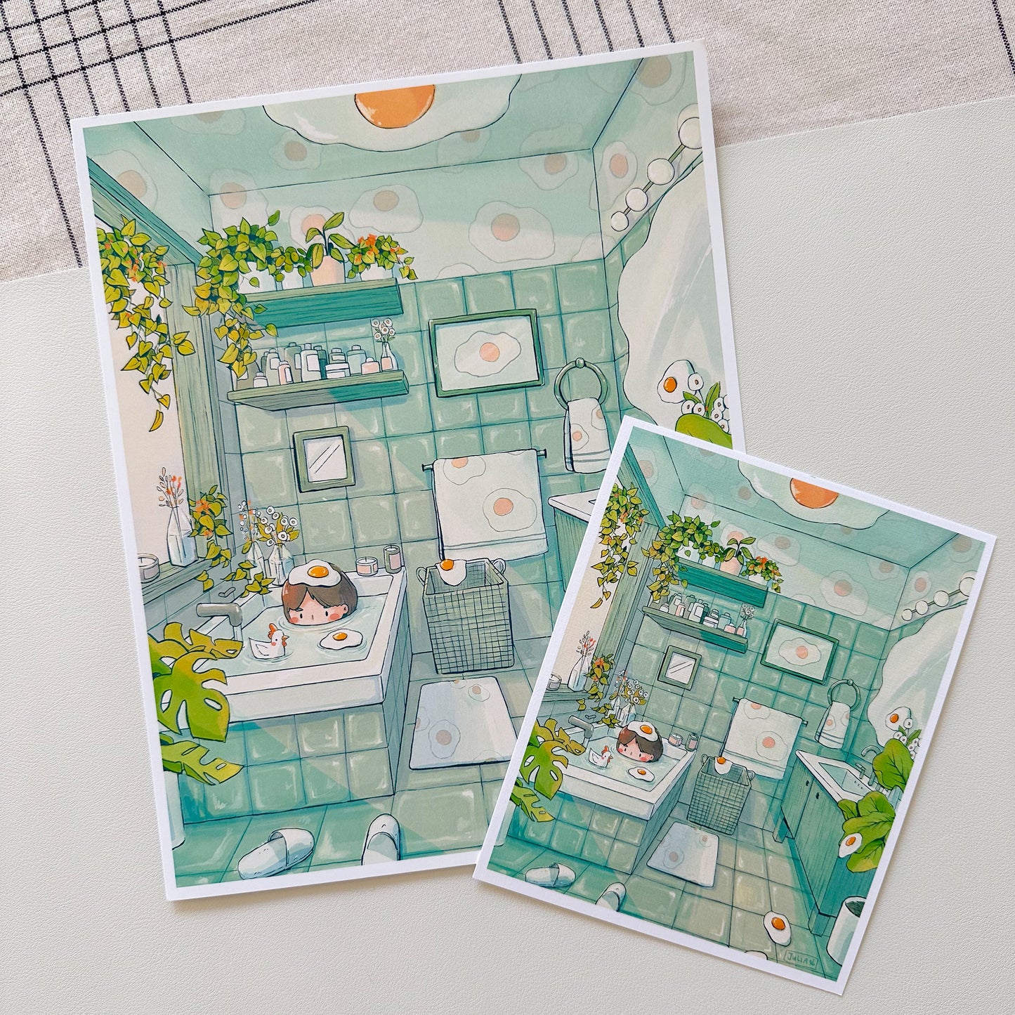 egg wash print