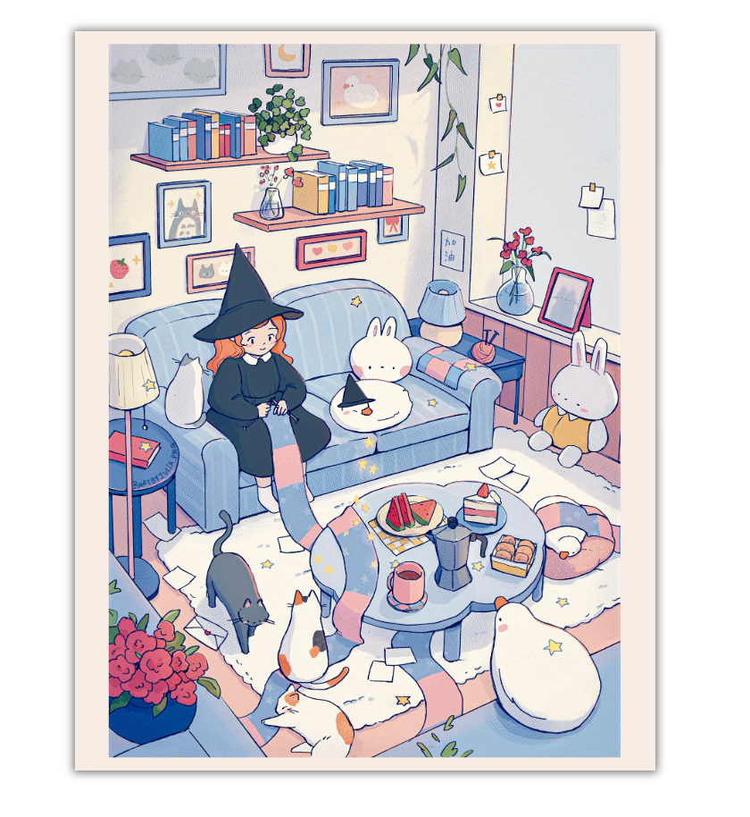 enchanted scarf print