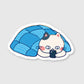 cave cat sticker