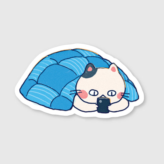 cave cat sticker